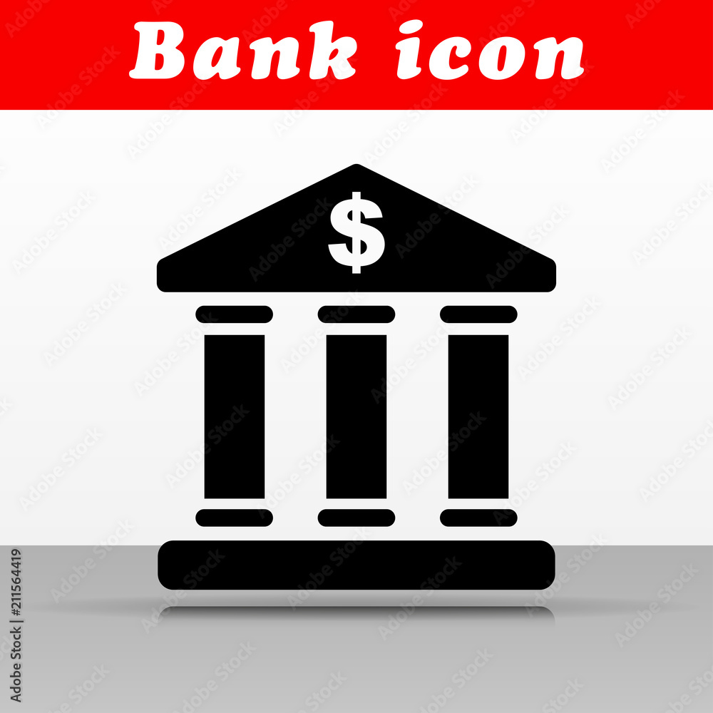 black bank vector icon design black bank vector icon design