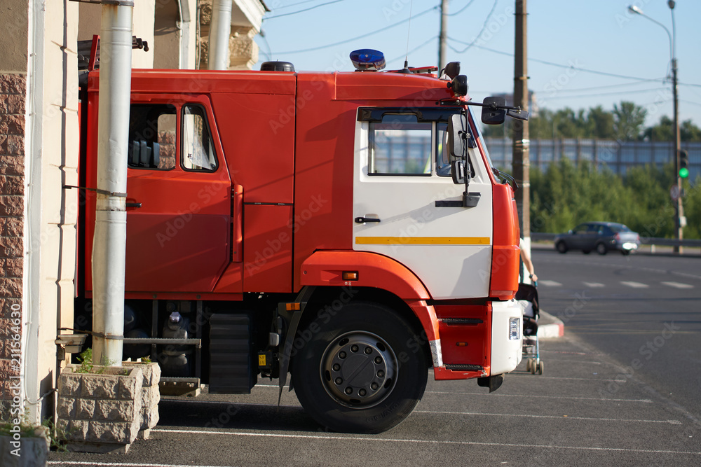 fire engine in the garage for half fire engine in the garage for half