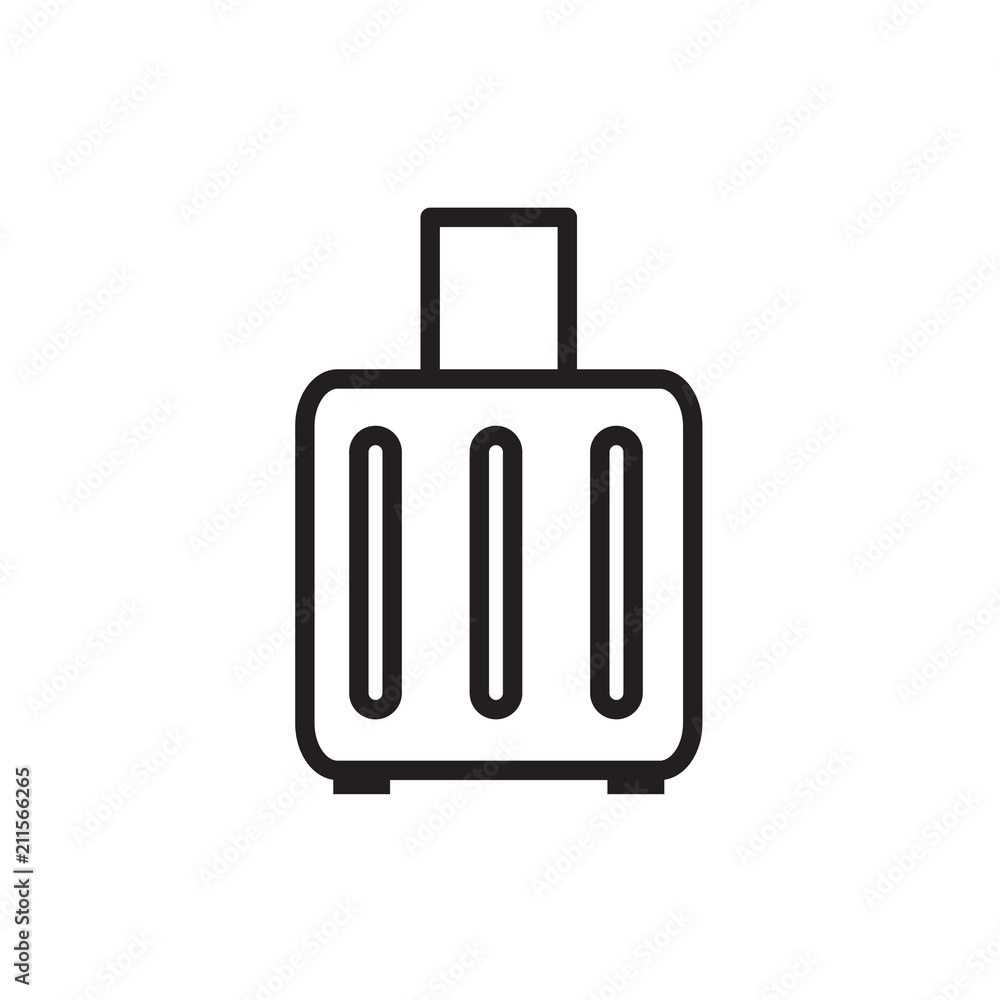  Luggage icon Vector illustration, EPS10.