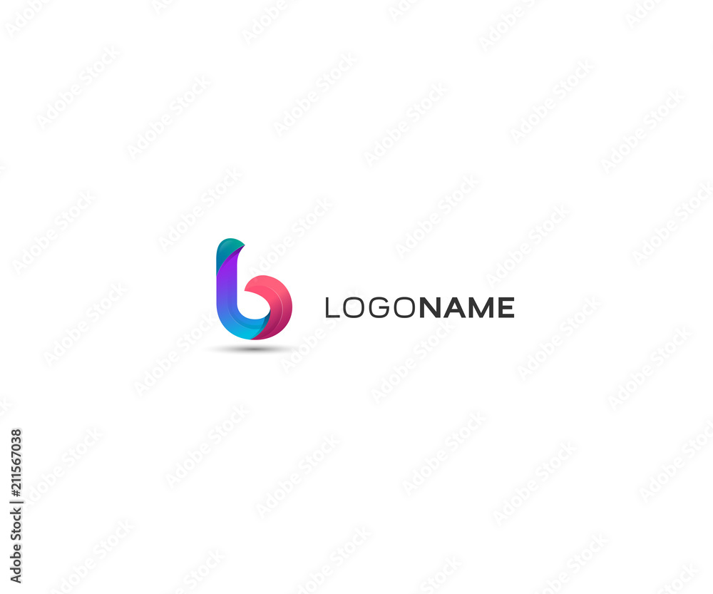 letter B logo icon. vector illustration template letter B logo icon. vector illustration template
