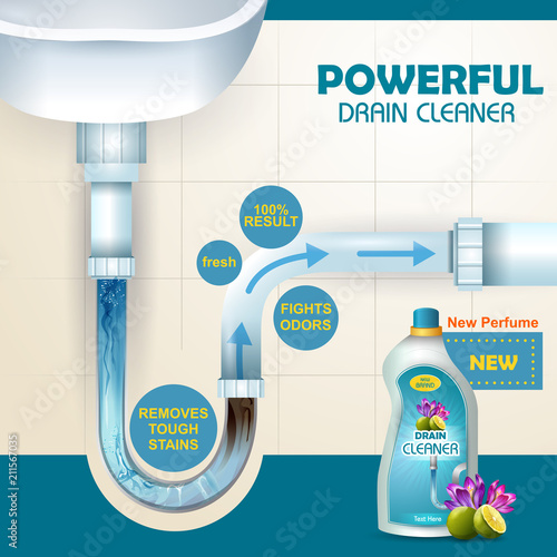 Advertisement banner of block and dirt remover Drain Cleaner