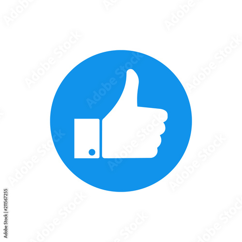 Thumb up icon. Vector.