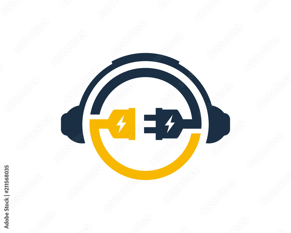 Electric Music Logo Icon Design Element Electric Music Logo Icon Design Element