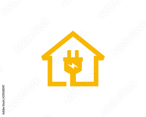 Home Electric Logo Icon Design Element