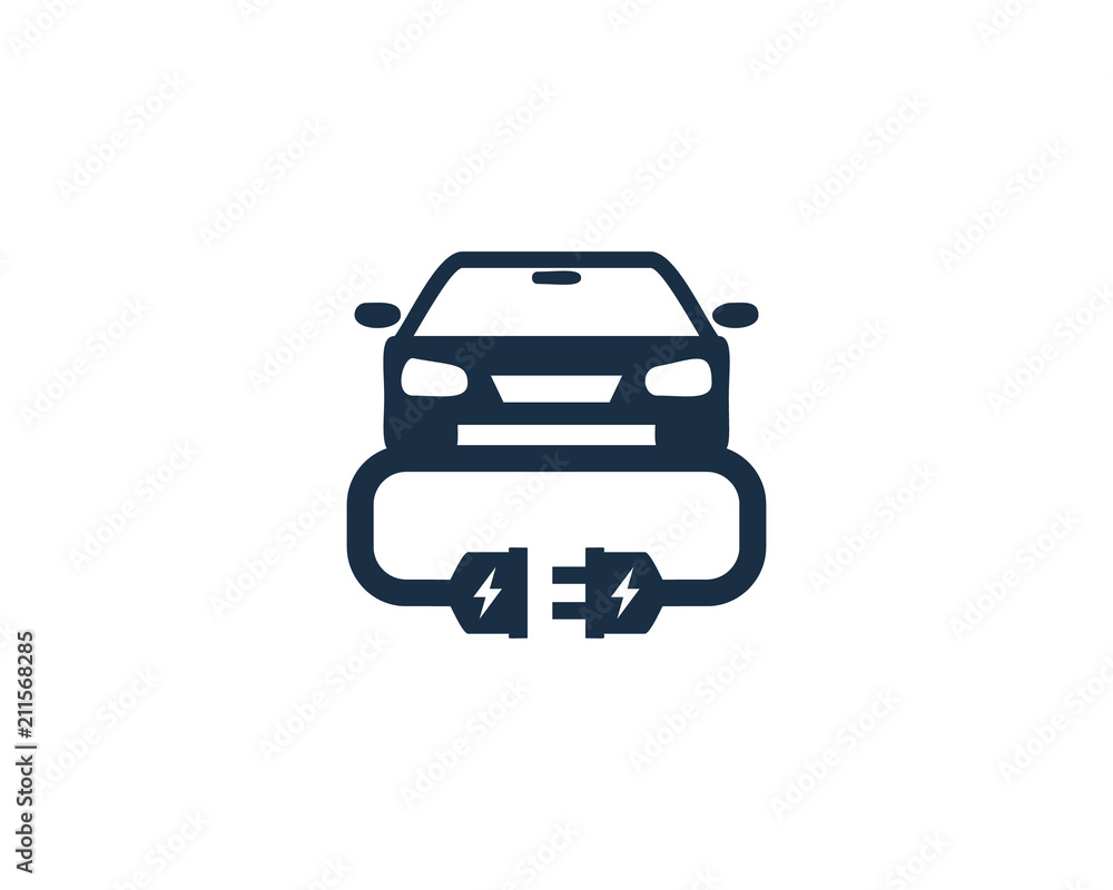 Car Electric Logo Icon Design Element