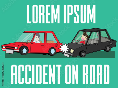 crash and accident on road