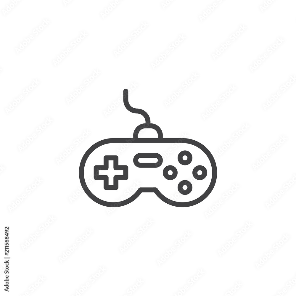 simple minimalist gamepad joystick gaming logo design 8569881 Vector Art at  Vecteezy