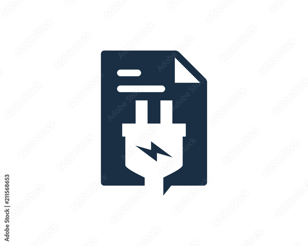 Electric Docs Logo Icon Design Element Electric Docs Logo Icon Design Element