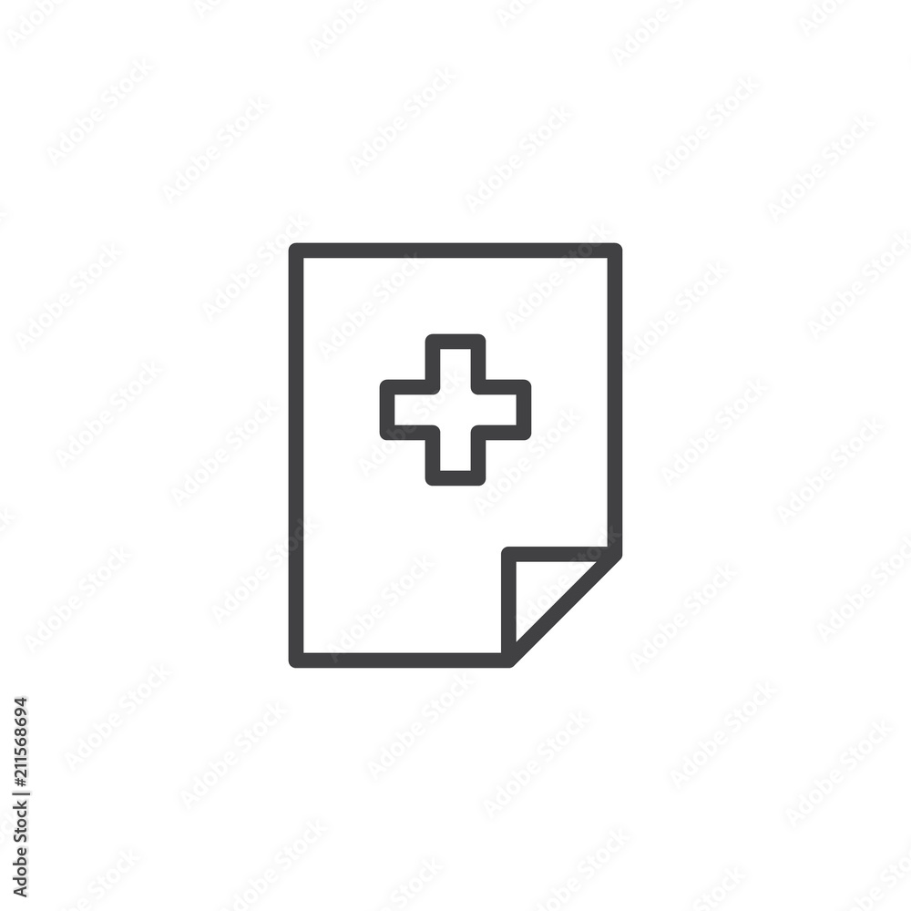 Add file outline icon. linear style sign for mobile concept and web design. Paper with plus sign simple line vector icon. Symbol, logo illustration. Pixel perfect vector graphics Add file outline icon. linear style sign for mobile concept and web design. Paper with plus sign simple line vector icon. Symbol, logo illustration. Pixel perfect vector graphics