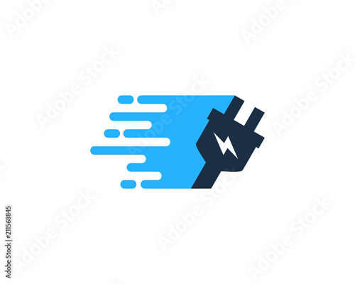 Speed Electric Logo Icon Design Element