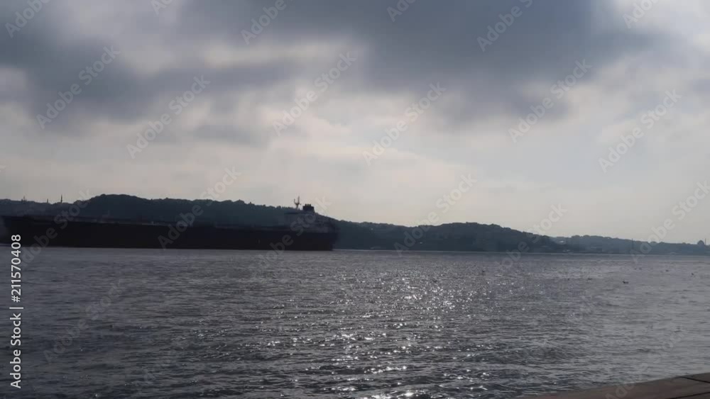 Various angles of the Bosphorus (Istanbul) on a cloudy day with a lot of movement including speedboats, fishing boats, ferries and oil tankers. Various angles of the Bosphorus (Istanbul) on a cloudy day with a lot of movement including speedboats, fishing boats, ferries and oil tankers.