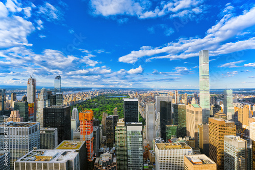 View of Manhattan from the skyscraper's observation deck. New York. photo