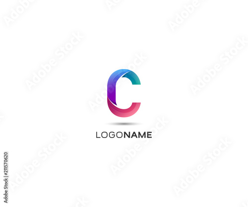 Free Download letter C logo icon. vector illustration template - GFXLoad