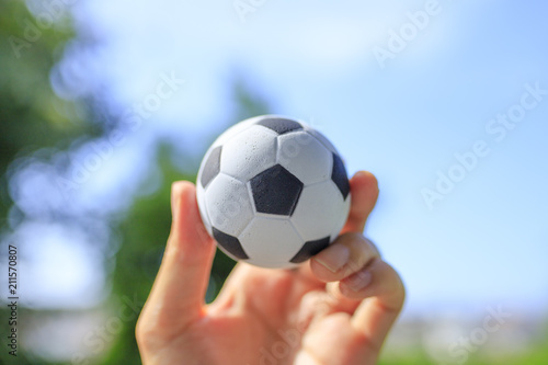 ミニチュアのサッカーボール © beeboys