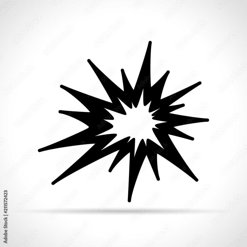 black explosion on white background black explosion on white background
