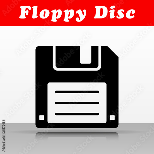 floppy disc vector icon design photo