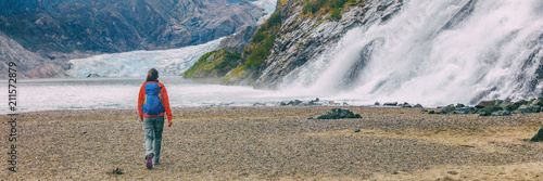 Cuadro en lienzo Mendenhall glacier in Juneau, Alaska