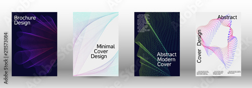 A set of modern abstract covers.