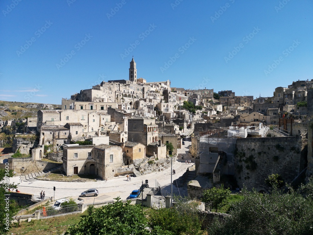 Matera, Panorama und Sehenswürdigkeiten der Felsenstadt / Höhlenstadt in Italien - Kulturhauptstadt Europas 2019