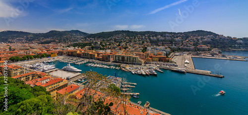 Nice city coastline on the Mediterranean Sea © SvetlanaSF