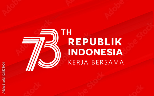 73th Indonesia independence day, dirgahayu republik indonesia translation happy independence day republic of indonesia 