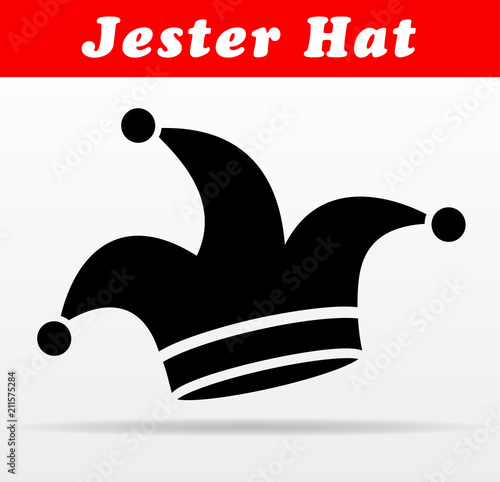 jester hat vector icon design