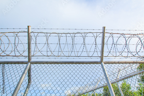 Background Net Wall Iron chain fence Phuket Thailand