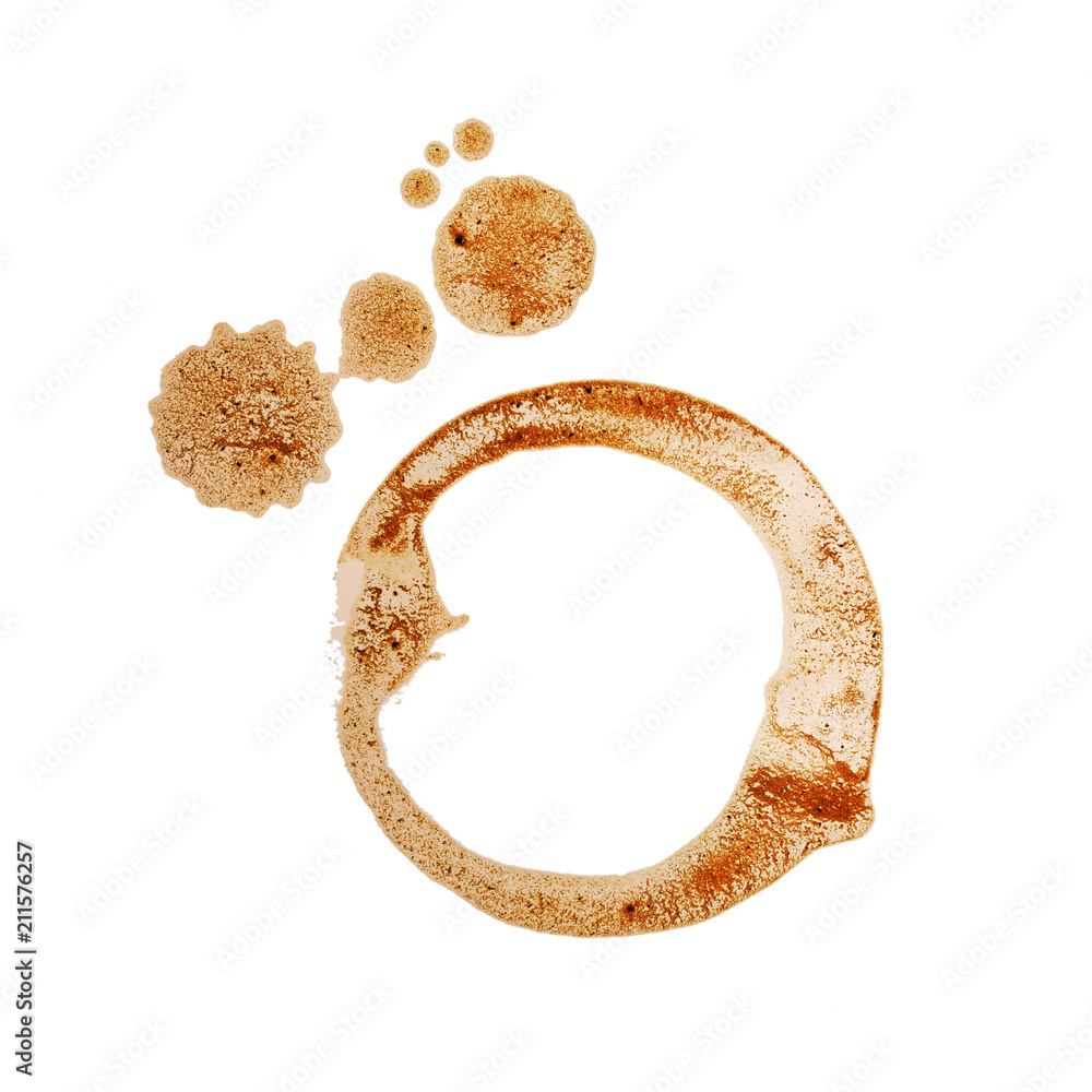 Single coffee cup ring stain for design collection Single coffee cup ring stain for design collection