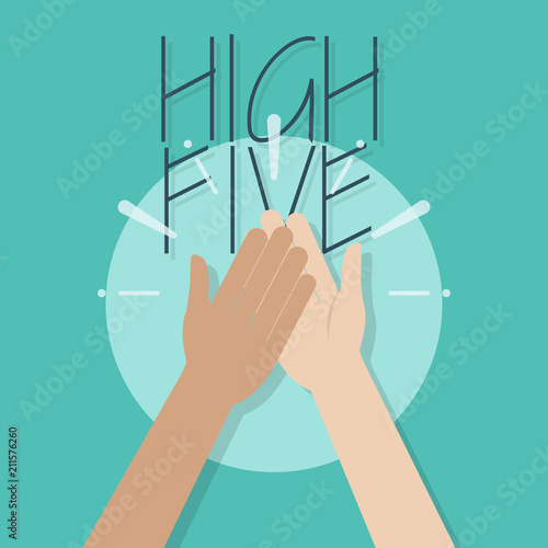 High Five Illustration