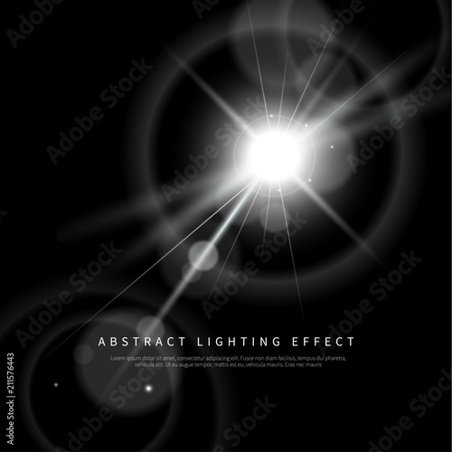 Simple lighting effect vector background