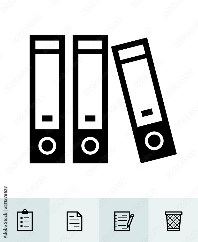 Office and Business icons with White Background Office and Business icons with White Background