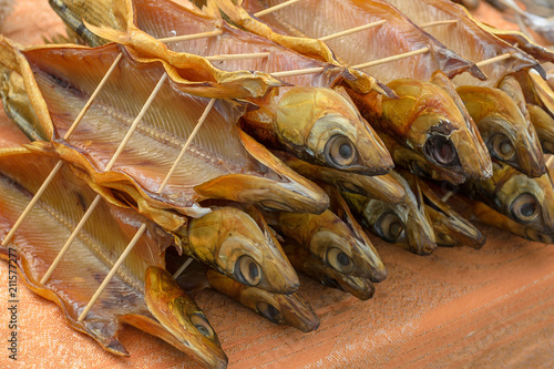 dried fish, Baikal omul photo