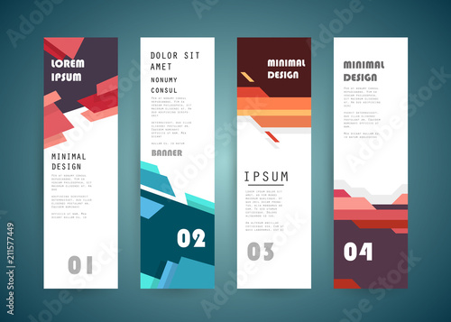 Vector vertical banner design