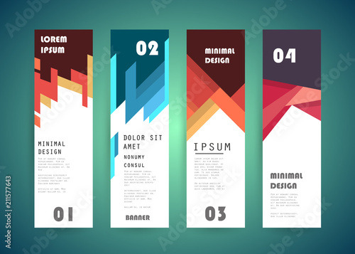 Vector vertical banner design