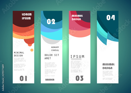 Vector vertical banner design