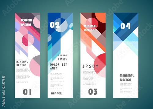 Vector vertical banner design