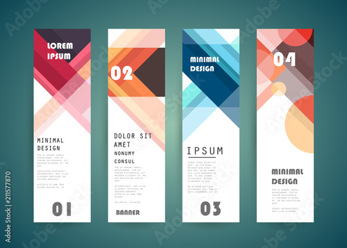 Vector vertical banner design