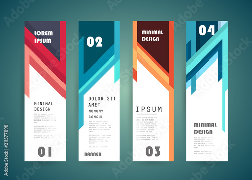 Vector vertical banner design