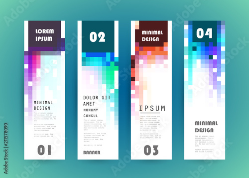 Vector vertical banner design