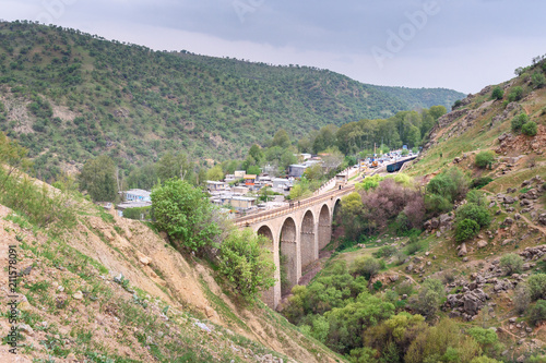 Railway bridge near Bisheh village. Iran