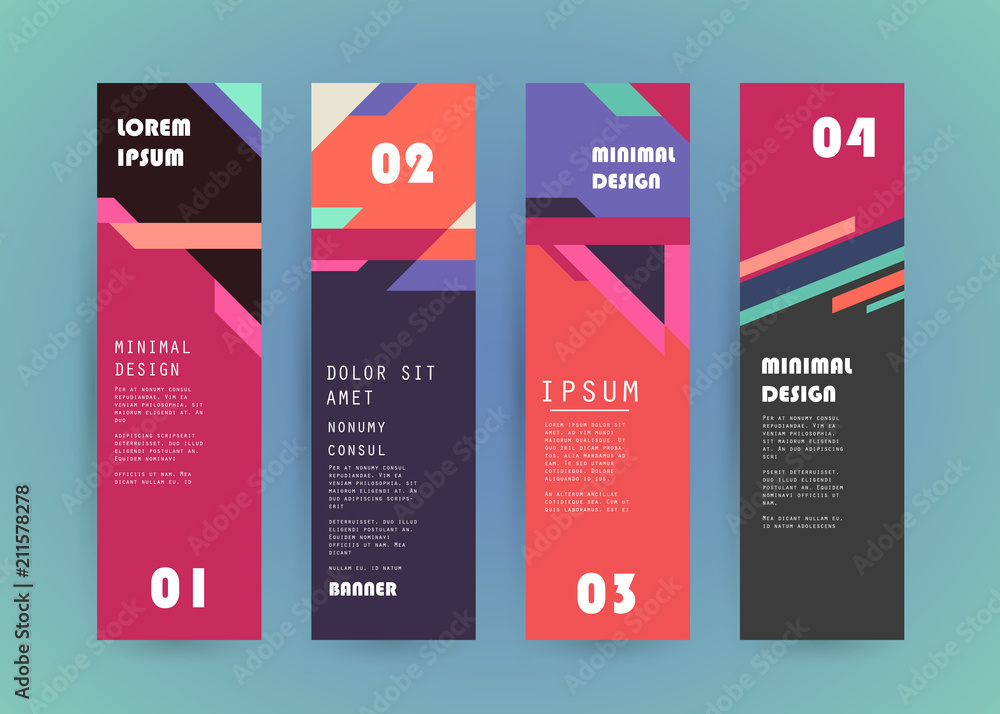 Vector vertical banner design Vector vertical banner design