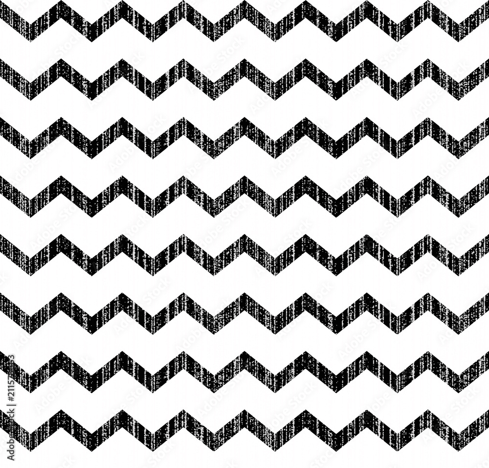 Seamless chevron pattern with grunge texture