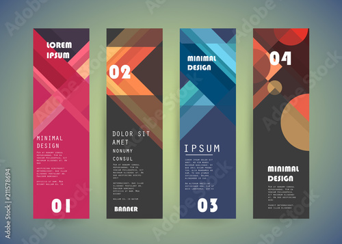 Vector vertical banner design