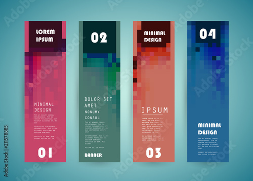 Vector vertical banner design