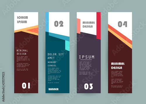 Vector vertical banner design