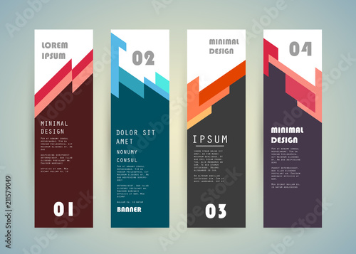 Vector vertical banner design