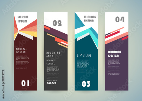 Wallpaper Mural Vector vertical banner design Torontodigital.ca