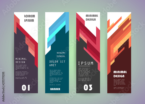 Vector vertical banner design