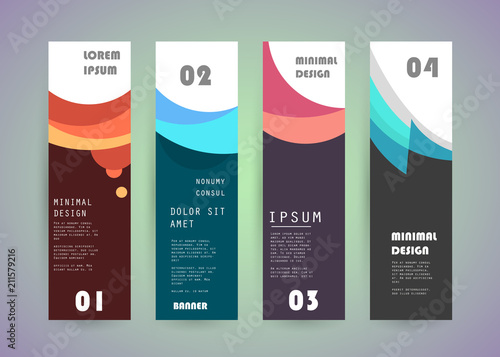 Vector vertical banner design