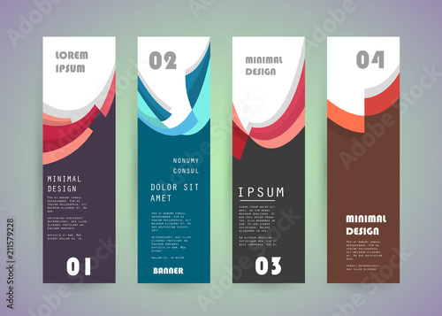 Vector vertical banner design